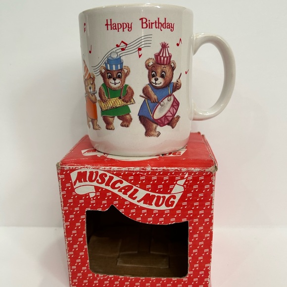 Vintage Y2K Happy Birthday Musical Mug - Picture 2 of 9